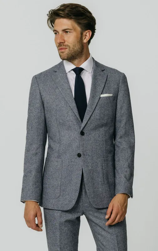 Blue Donegal Tweed 2 Piece Suit - Dobell