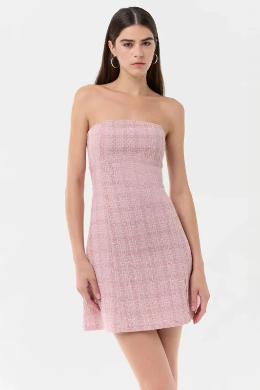 Tweed Super Mini Dress - Hiccup