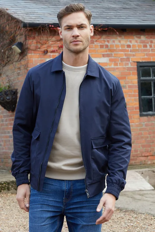 Sonton' Patch Pocket Collared Zip-Through Jacket