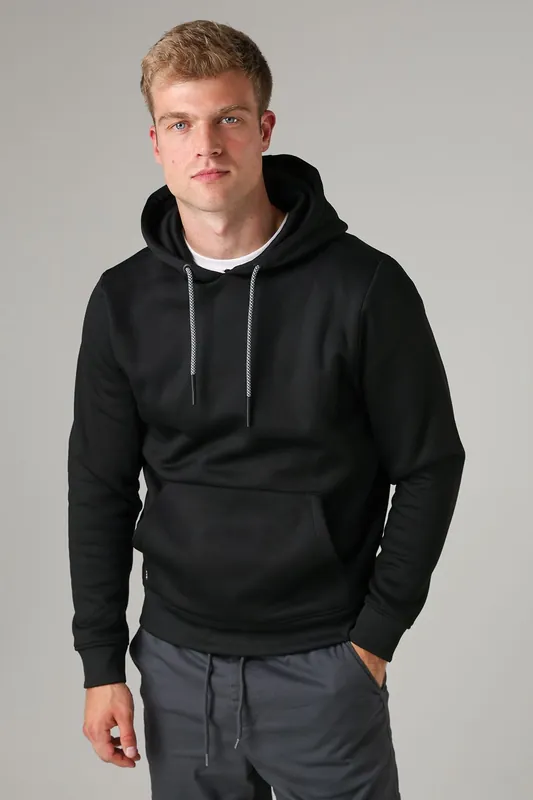 Brushed Back Fleece Drawcord Hoody - Tokyo Laundry