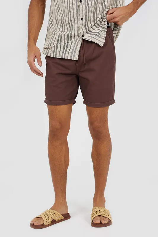 Cotton Twill Chino Shorts - Brave Soul