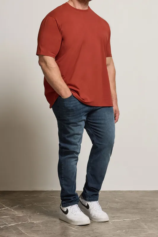 Washed Denim Stretch Jeans - BadRhino