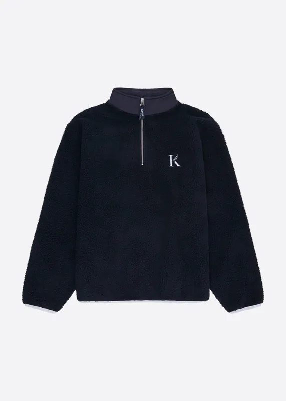 Krost x Nautica Sherpa Quarter Zip Top
