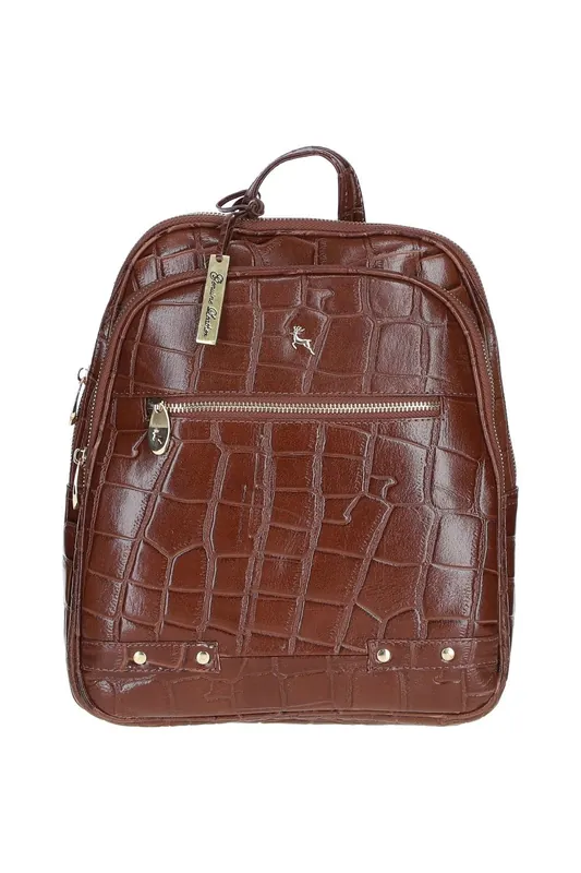 'Camilla' Real Leather Backpack - Ashwood Leather