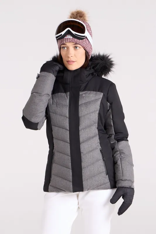 Pyrenees' Padded Waterproof Winter Warm Ski Jacket - Mountain Warehouse