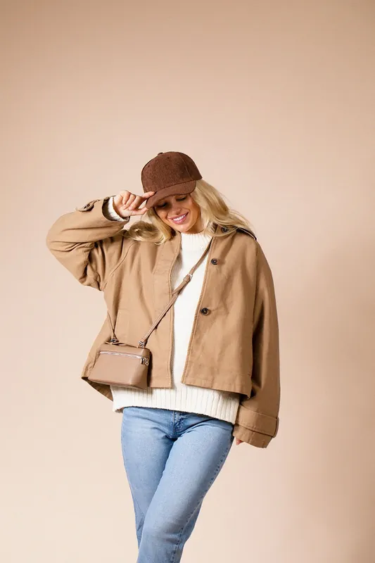 Faux Leather Crossbody Bag - SVNX