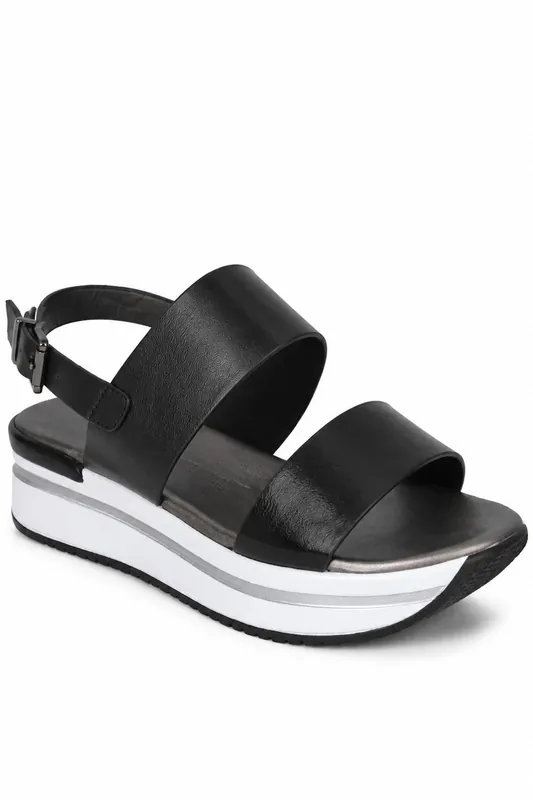 Platform Flatform Buckle Strap Sandals - Elle Sport