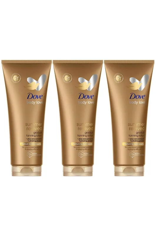 Summer Revived Gradual Self Tan 'Body Lotion', 3pk, 200ml - Dove