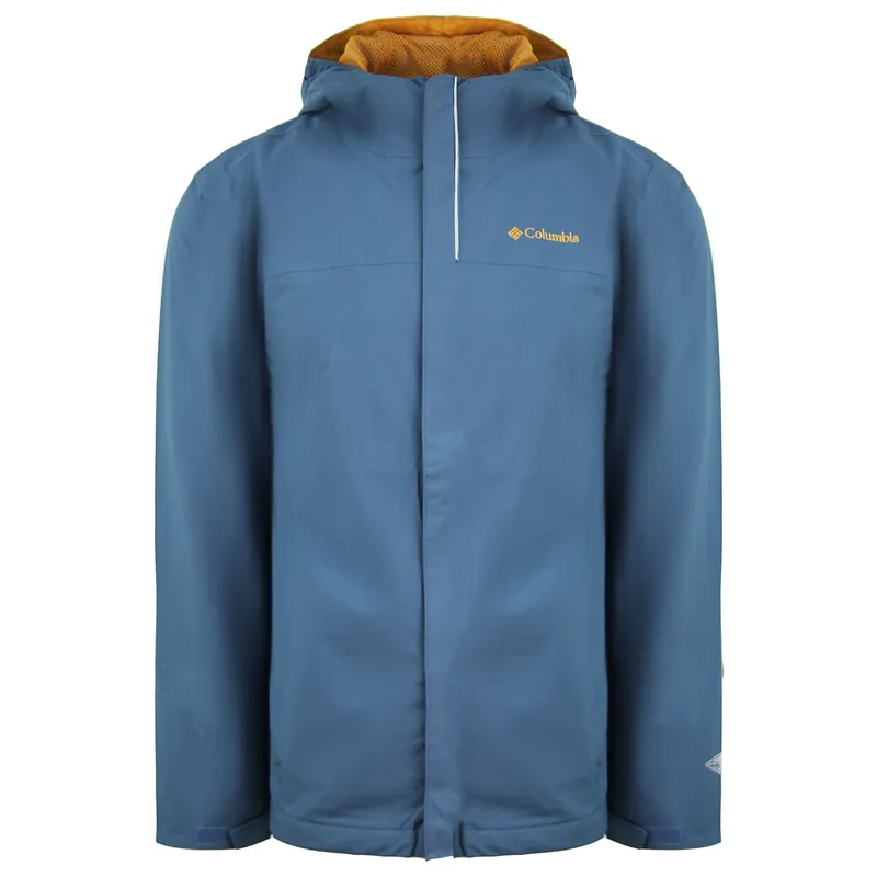 Waterproof Hooded Blue Jacket - Columbia