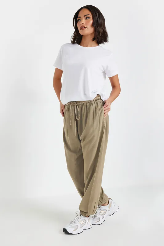 Petite Cuffed Trousers - PixieGirl