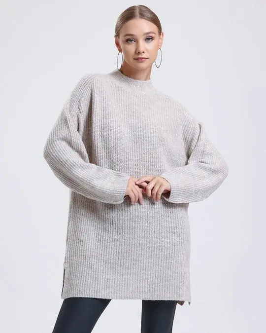 Soft Oversized Long Jumper Knitted Dress - Alse Studio