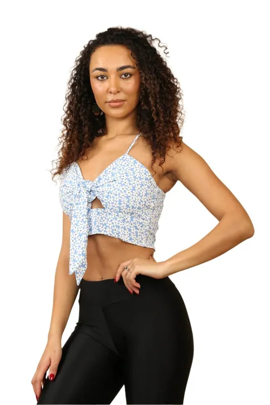 Floral Knot Front Bra let - ELAINA FASHION