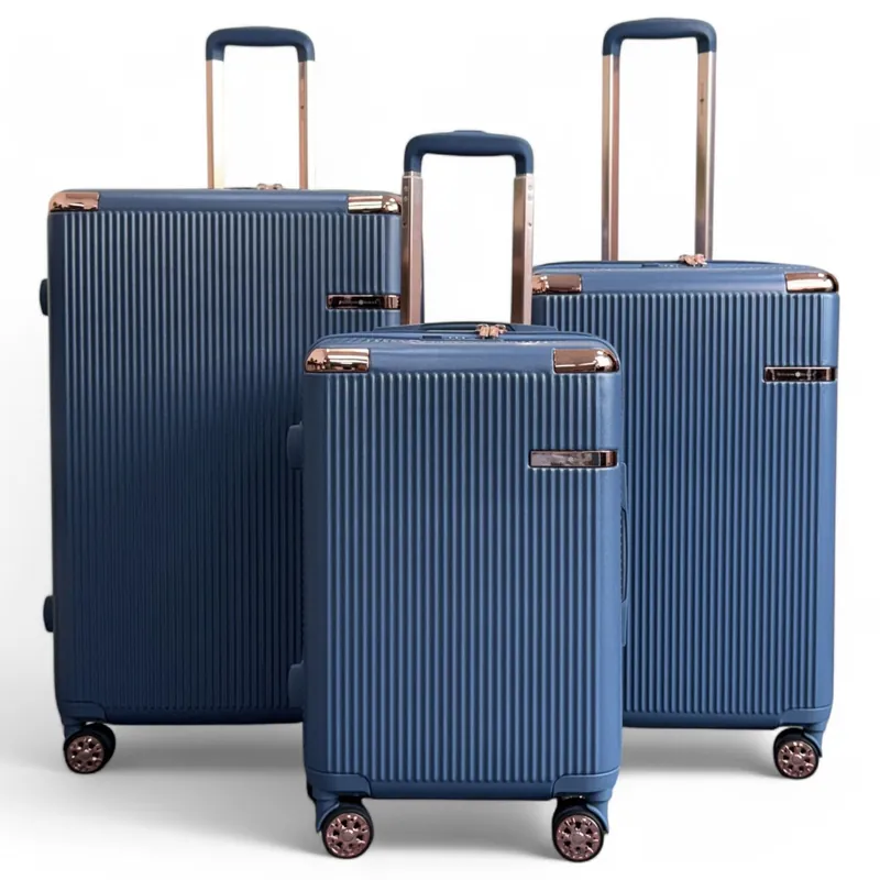 Expandable Hard Shell 8 Wheels Luggage Travel Cabin Suitcase - Infinity Leather
