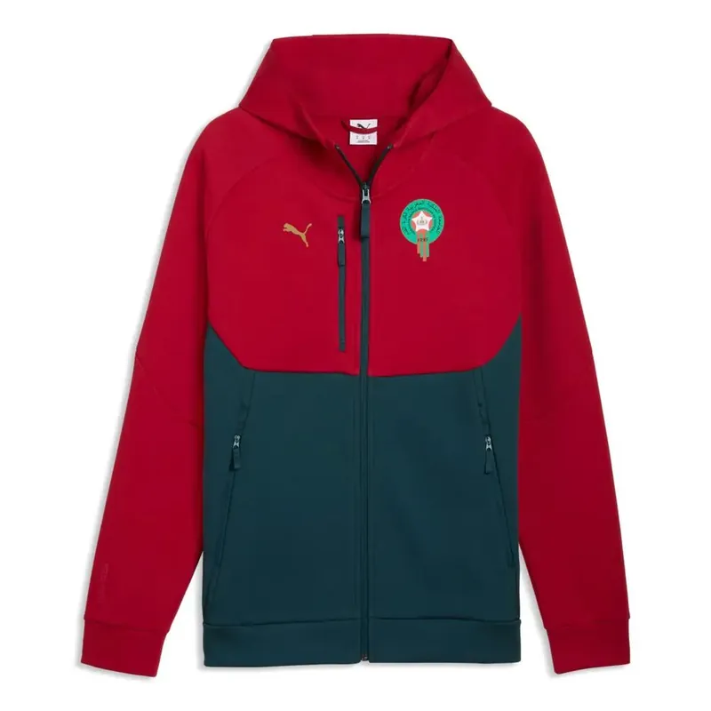 Mens 2026 2027 PumaTECH FZ Hoody Dark Crimson - Morocco