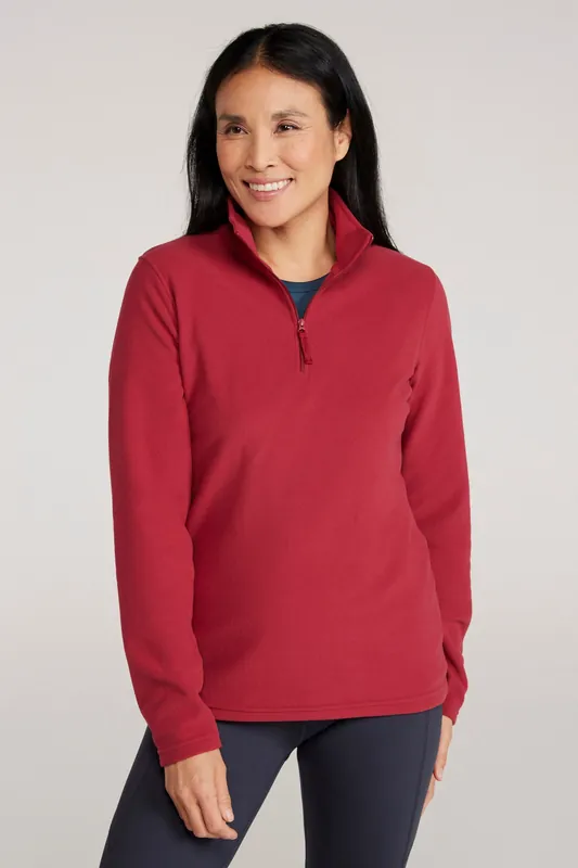 Camber Half Zip Pullover Antipill Fleece Top - Mountain Warehouse