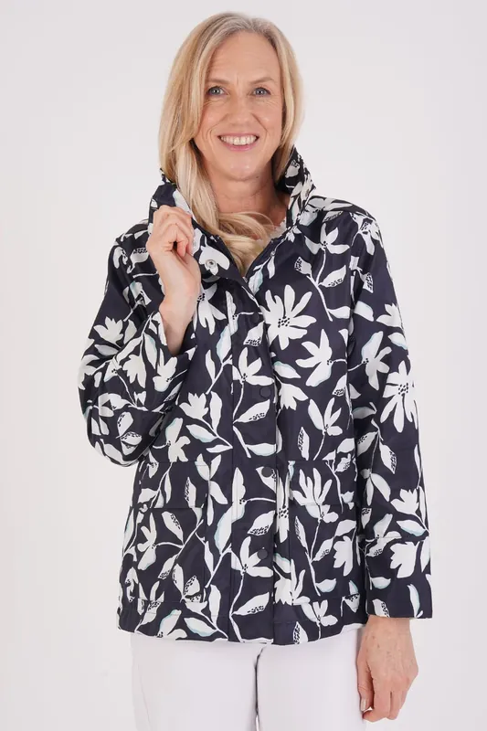 Relief Floral Raincoat - Tigi
