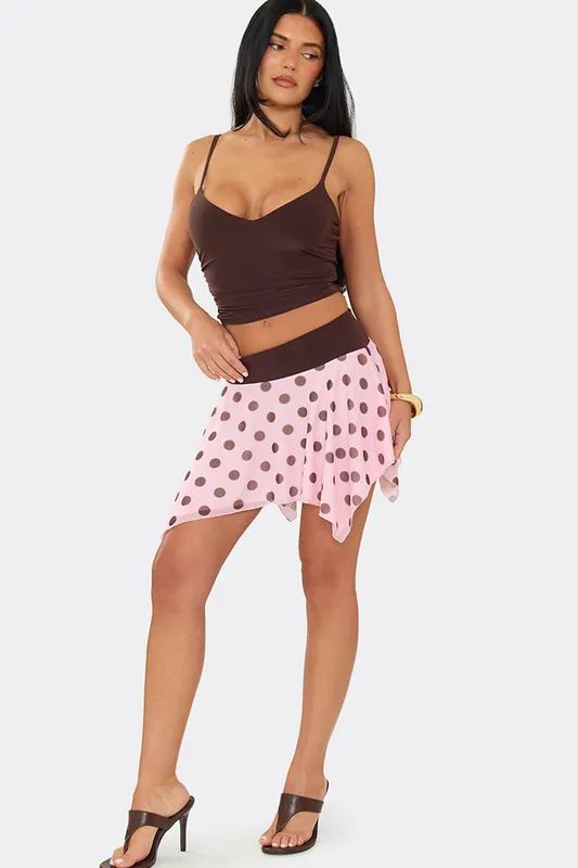 Polka Dot Mini Skirt - EGO
