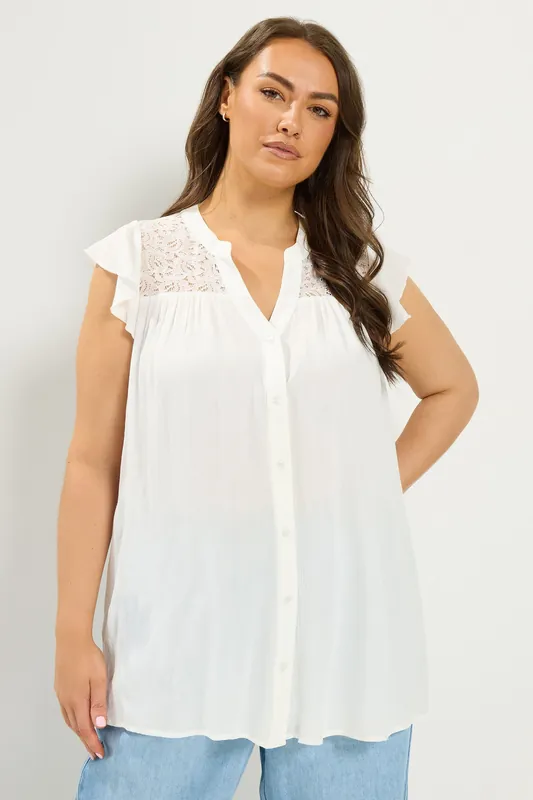 Lace Detail Blouse - Yours