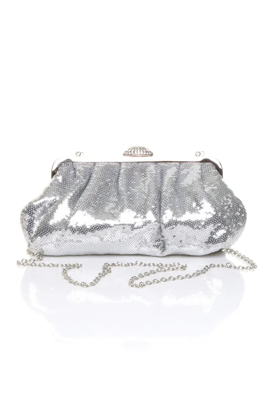 Sparkly Sequin Party Evening Sequin Clutch Bag - AJVANI