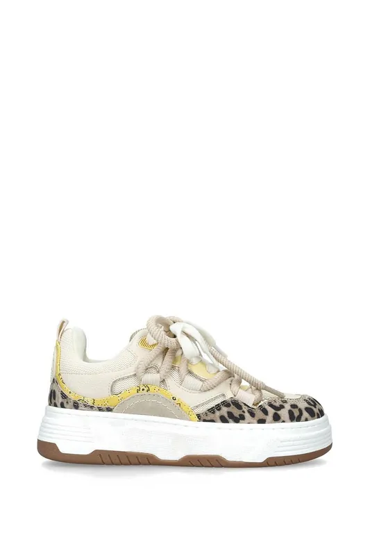 Brouhaha Beige' Fabric Trainers - STEVE MADDEN