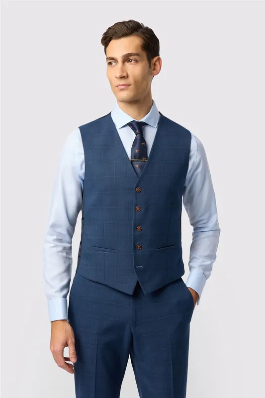 Maddoc Check Waistcoat - Antique Rogue