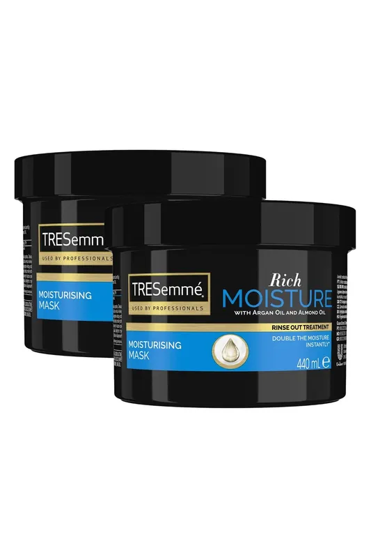 Moisture 'Rich Mask' Enriched with Argan Oil and Almond Oil, 2 Pack of 440ml - Tresemme