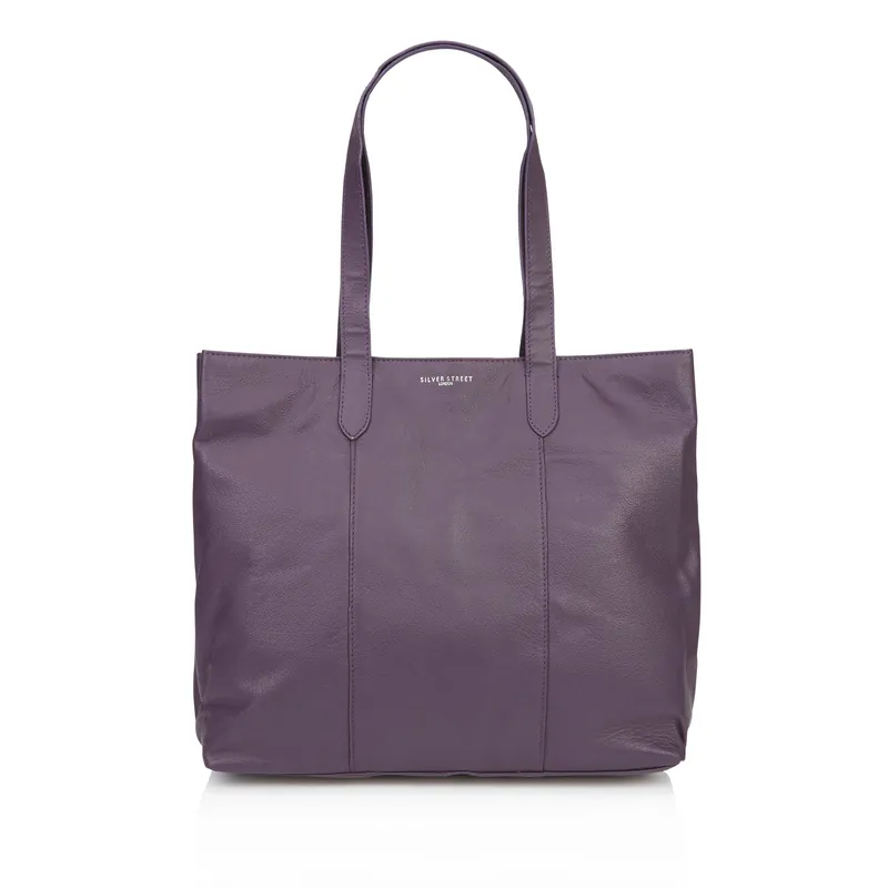 Amber Premium Leather Womens Tote Bags - Silver Street London