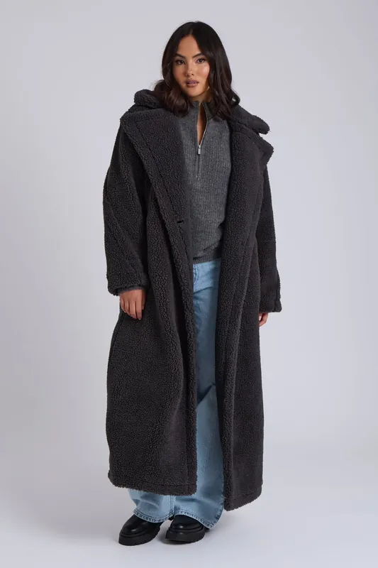 Borg Longline Jacket - Urban Bliss