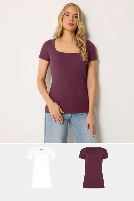Tall 2 Pack Ribbed T-Shirts