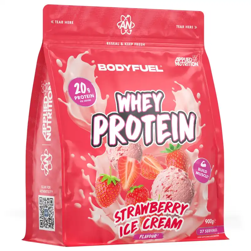 BodyFuel™ Whey Protein Powder - Strawberry Ice Cream - 27 Servings