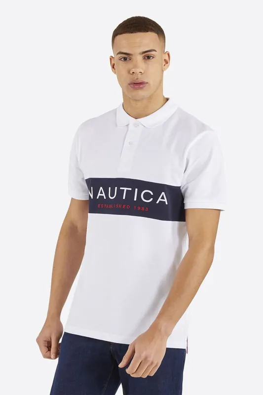 Nautica Men's Dark Navy Polo Shirt - Casual Style for Everyday Wear