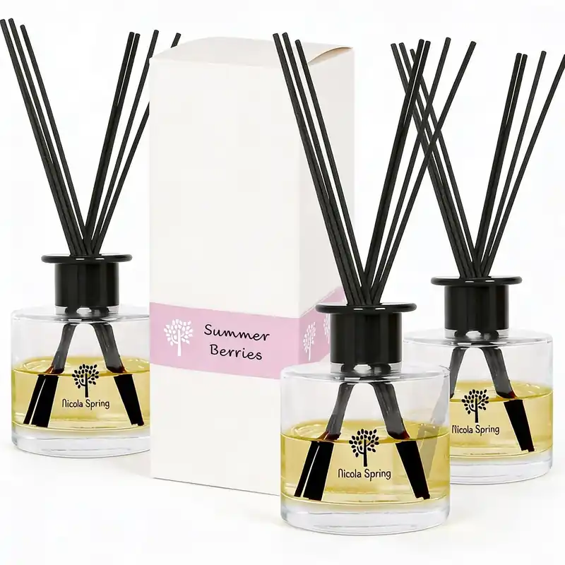 200ml Summer Berries Reed Diffusers - Pack of 3 - Fruity Fresh