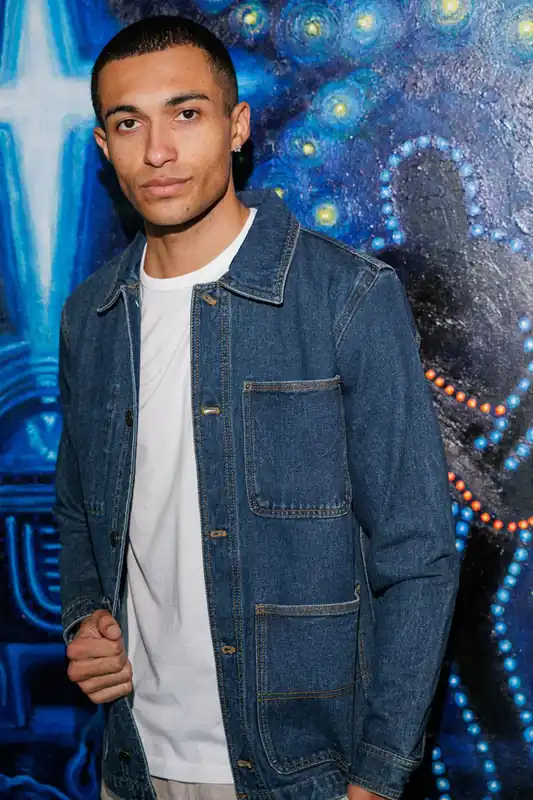 Cotton Washed Denim Chore Jacket - Tokyo Laundry