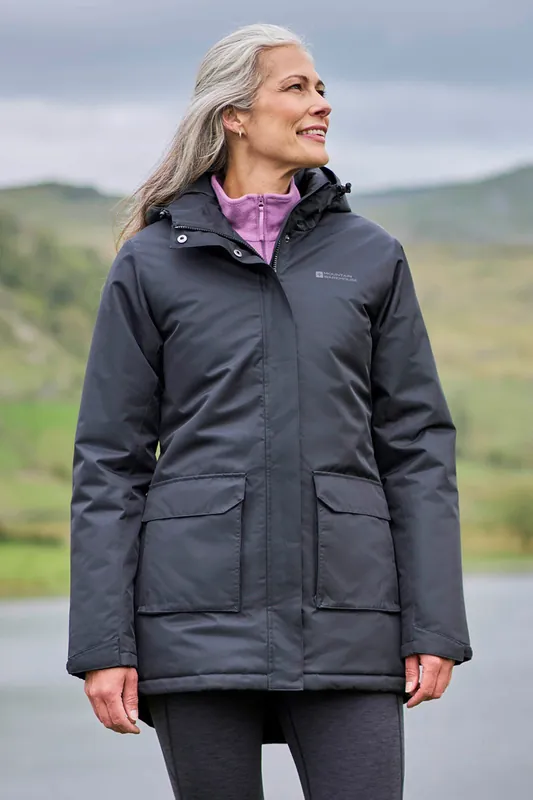 Ranger' Water Resistant Breathable 3 Piece Hood Padded Parka Jacket - Mountain Warehouse