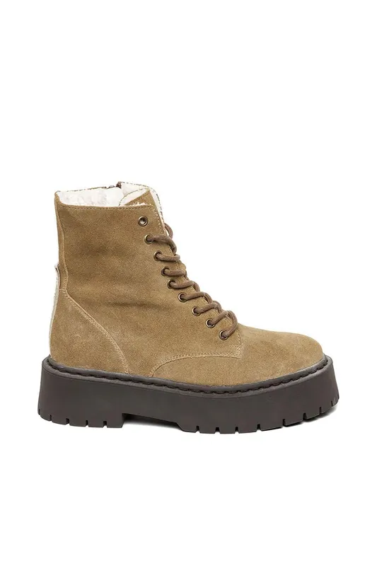 'Skylar Ankle Boot Taupe' Suede Boots - STEVE MADDEN