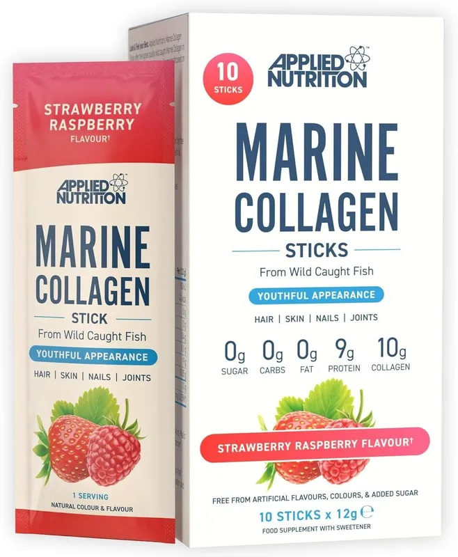 Marine Collagen Sticks - Strawberry Raspberry - 10 Servings