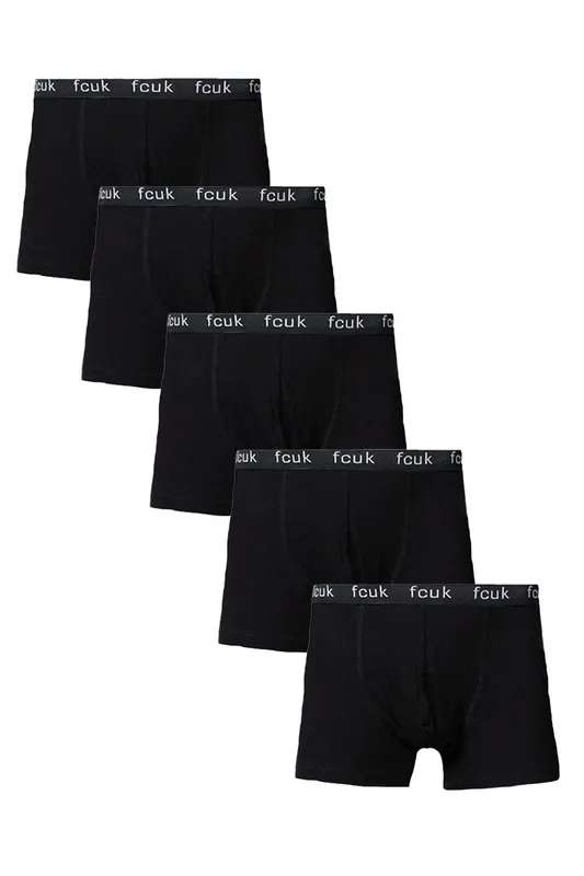 5 Pack FCUK Cotton Stretch Boxers - French Connection