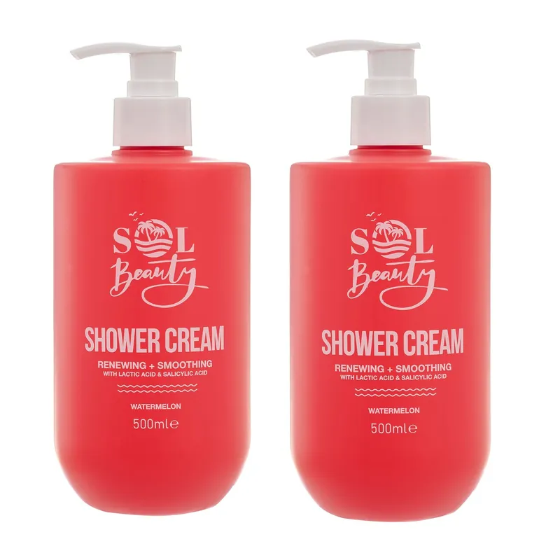 Shower Cream Watermelon Scent Renewing Smoothing Vegan Friendly 500ml - SOL Beauty