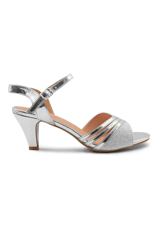 Angie' Wide Fit Low Heel Sandals With Buckle Ankle Strap - Where's That From