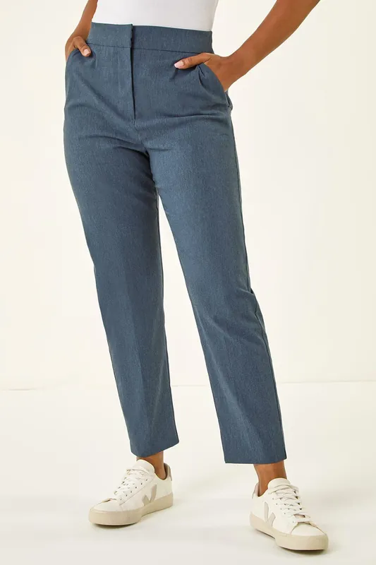 Petite Bengaline Smart Stretch Trouser - Roman