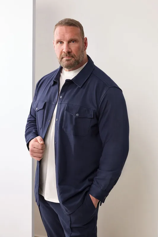 Textured Jersey Shacket - BadRhino