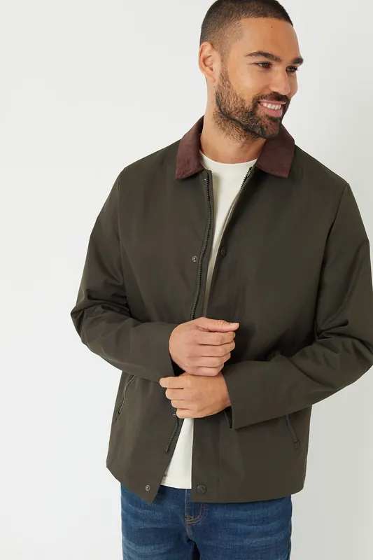 Showerproof Corduroy Collar Jacket - Threadbare