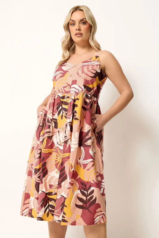 Tropical Linen Midi Dress - Yours