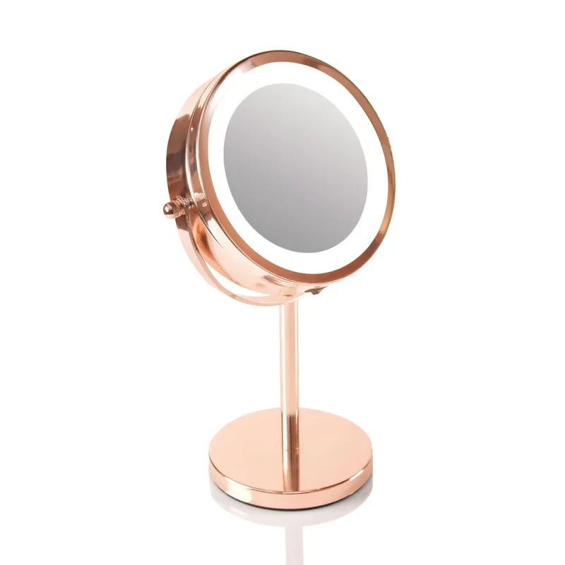 Rose Gold Double Sided LED Cosmetic Mirror - Rio