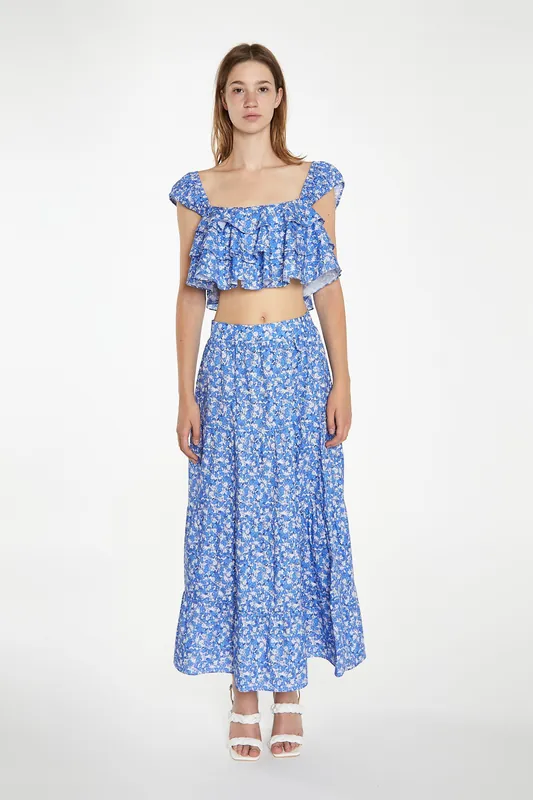 Tiered Maxi Skirt - Shnoo