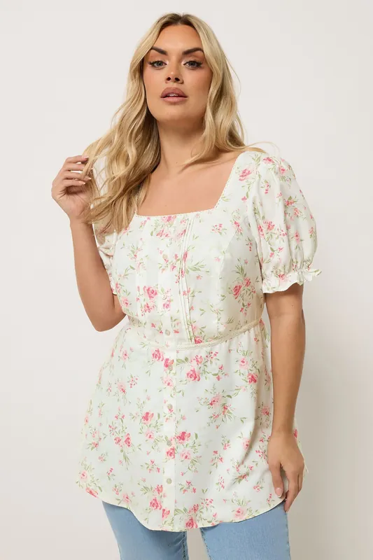 Floral Milkmaid Blouse - Yours
