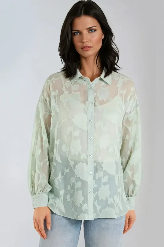 Sheer Floral Shirt - Aftershock London