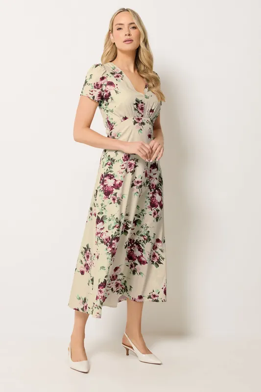 Tall Floral Print Midi Dress - Long Tall Sally