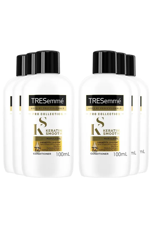 Keratin Smooth 'Conditioner' with Marula Oil for Frizzy Hair 6 Pack of 100ml - Tresemme