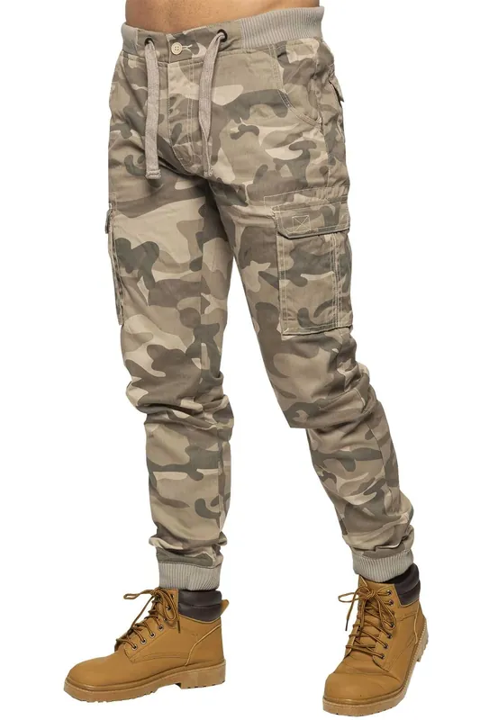 Cuffed Cargo Trousers - Enzo